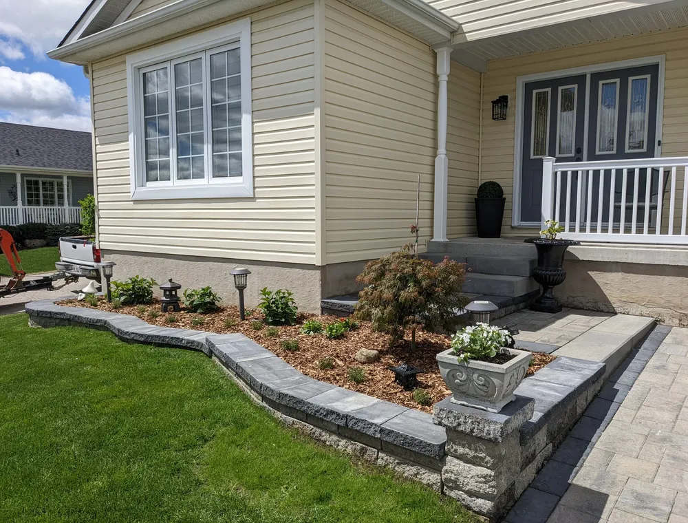 TODO placeholder graphic for retaining wall drainage project; replace with real project photo.