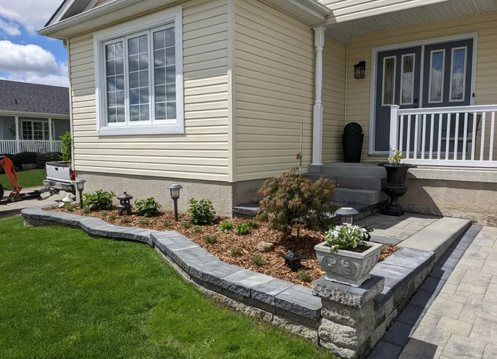 TODO placeholder graphic for retaining wall drainage project; replace with real project photo.